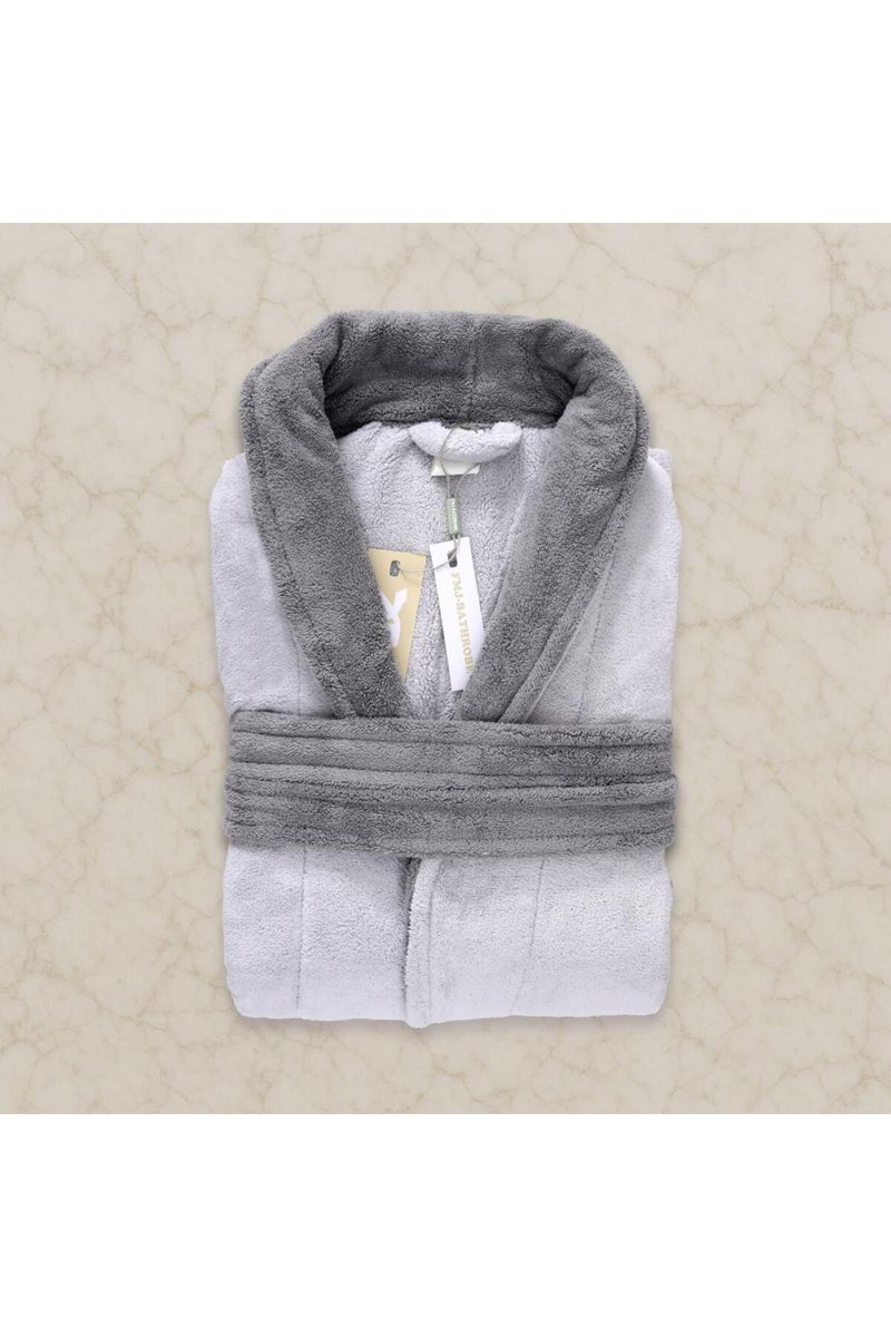 ميلين روب استحمام بخامة الكورال فليس سريعة الامتصاص للماء مودرن-رصاصي - Image 4